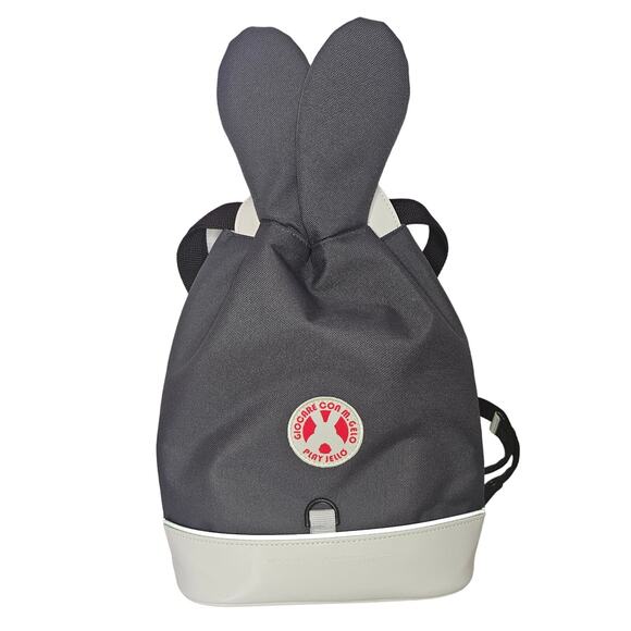 Play Jello Gray Kid Toddler Rucksack Backpack Bunny Ears Korean Award Winner Bag